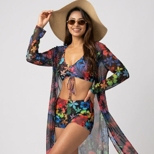 Tropical Bloom 3-Piece Co-ord set